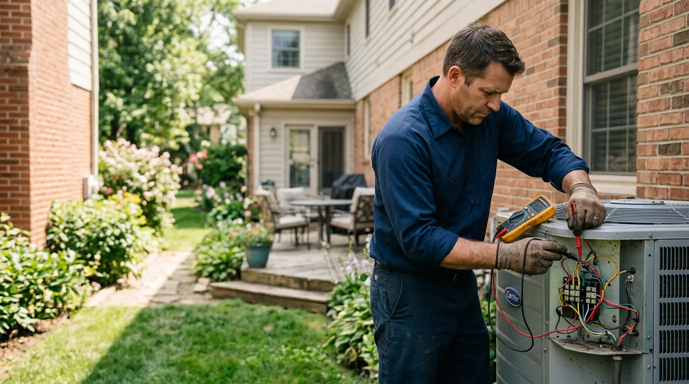 HVAC technician working near Emmetsburg, IA